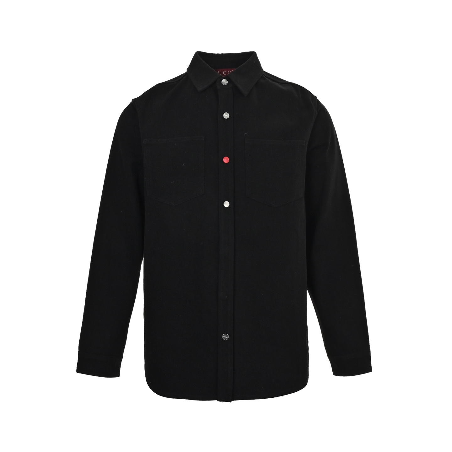 Gucci 24Fw denim shirt jacket with rhinestone back