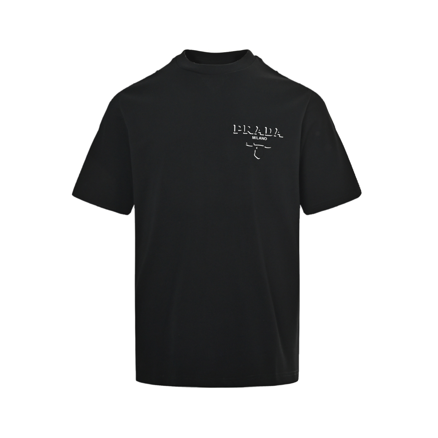Prada 24ss embossed logo short sleeve