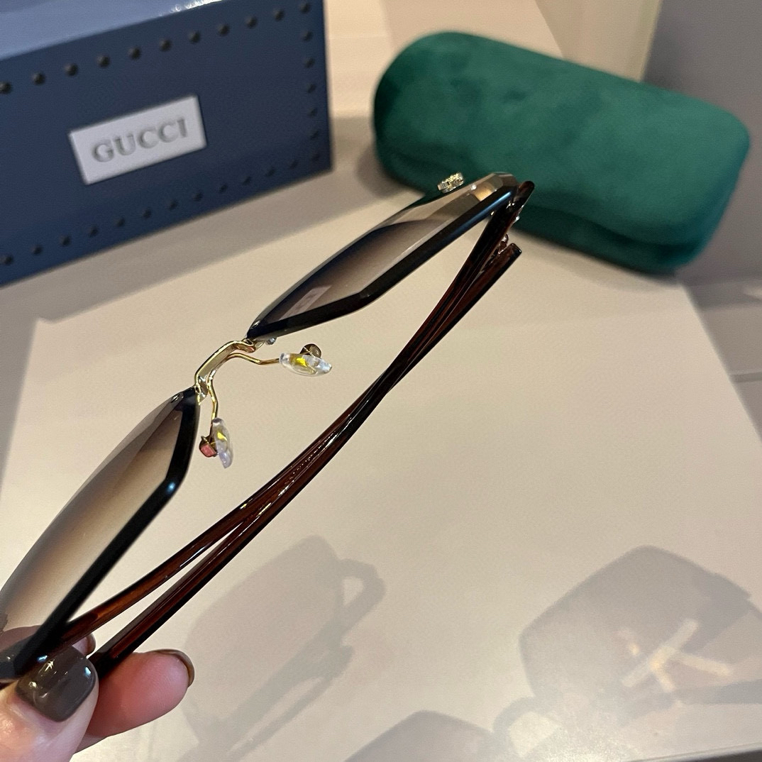 Gucci rimless sunglasses