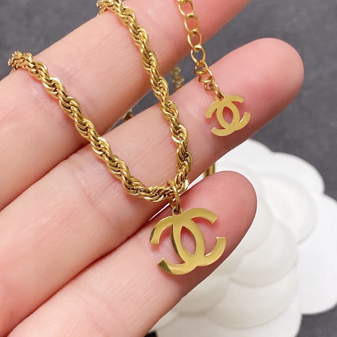 CHAN Braided Chain Necklace