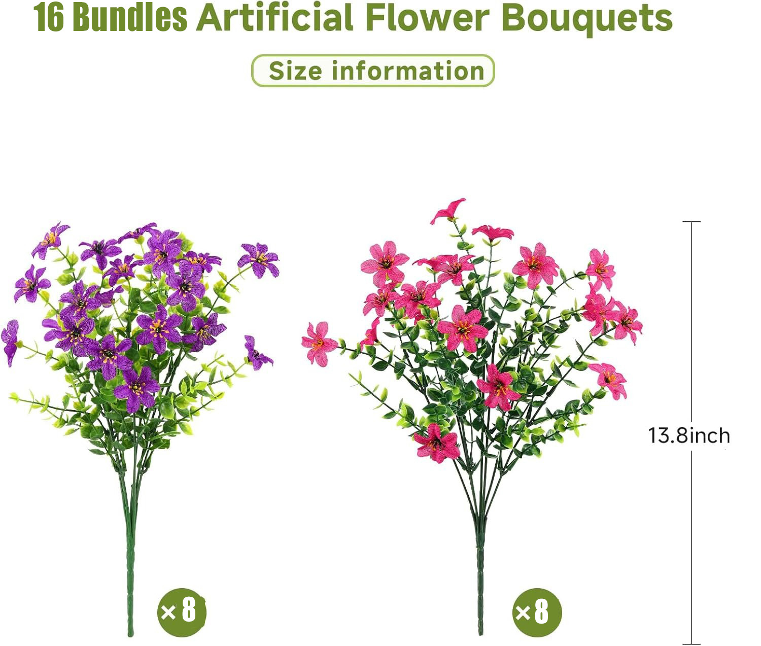 ⚡Flash Sale⚡ Artificial Mums Flowers Outdoor，UV Resistant