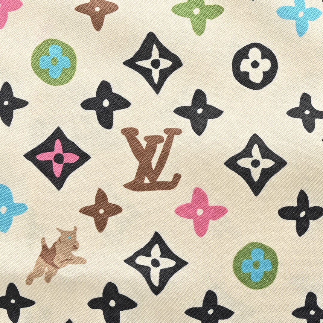 Louis Vuitton Monogram printed silk short-sleeved shirt