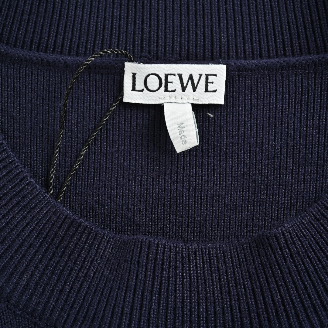 Loewe 24Fw Embossed Anagram Crew Neck Sweater