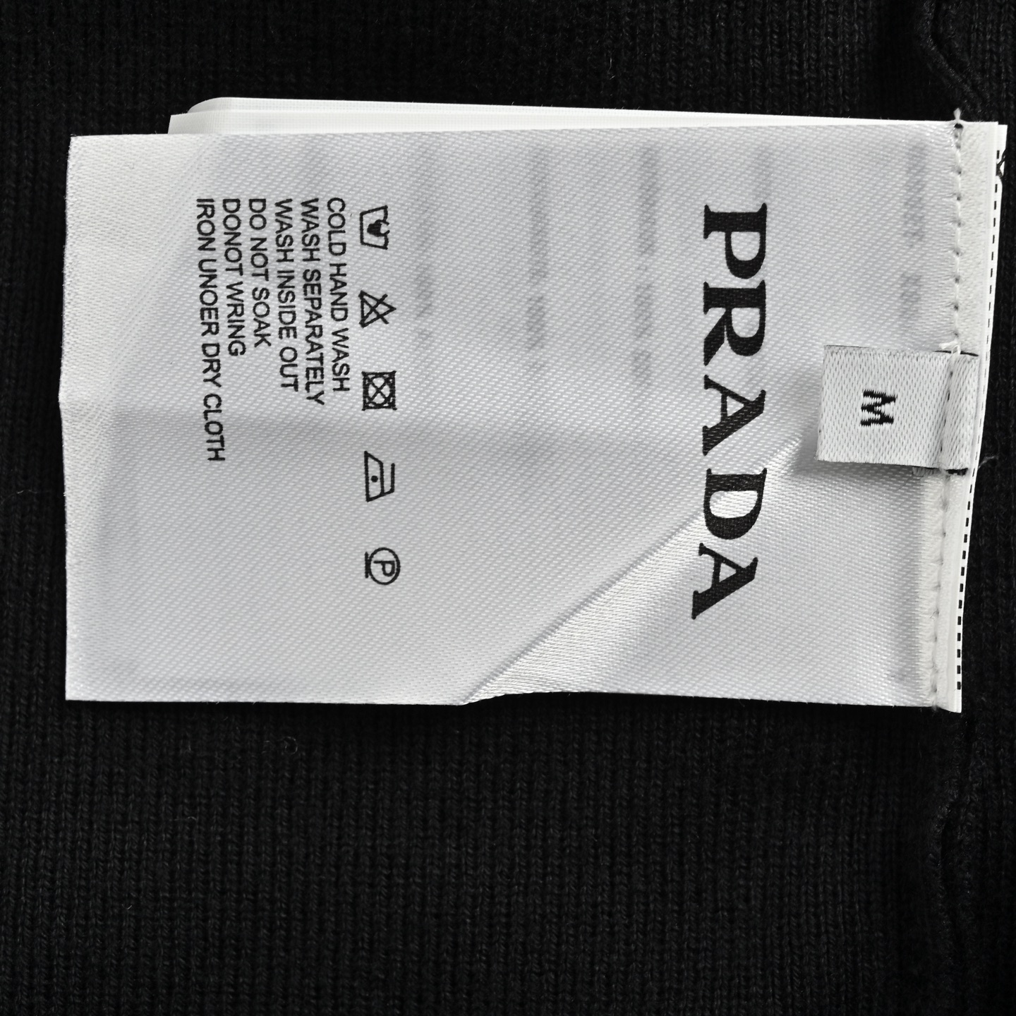 Prada triangle logo knitted Polo short sleeve