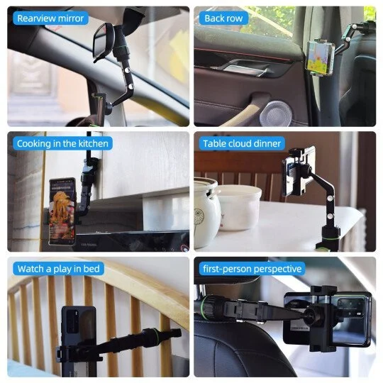😍2022 Summer Hot Sale- 49% OFF🌹Multifunctional Rearview Mirror Phone Holder-Buy 2 Free Shipping