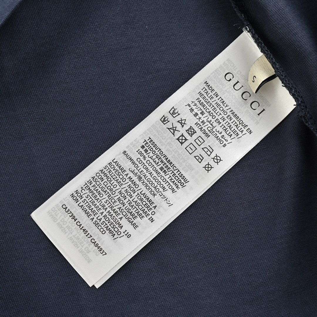 Gucci 24ss Get lt illustration series embroidered short sleeves