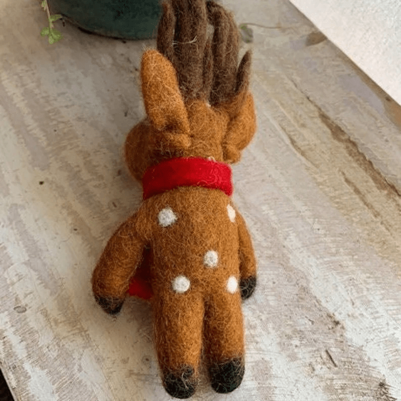 Felt Elk Felt Wool Christmas DECORATION