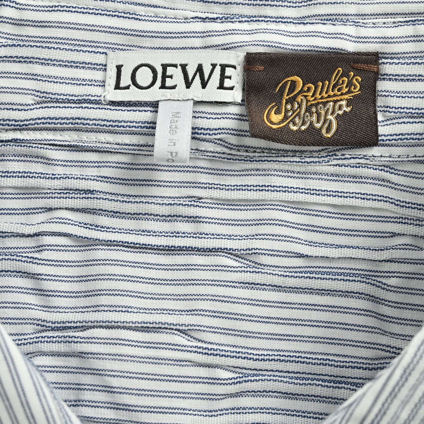 Loewe 25ss striped wavy textured shirt