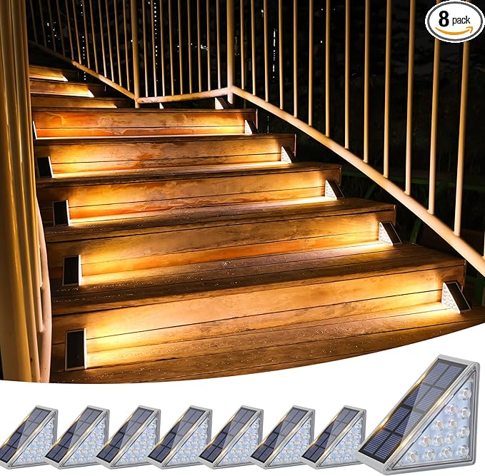 Solar anti-theft staircase light