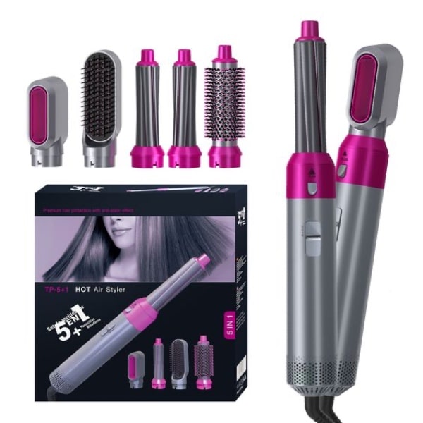 Hairdryer 5in1 Hair Styler Ceramic Curl Wave