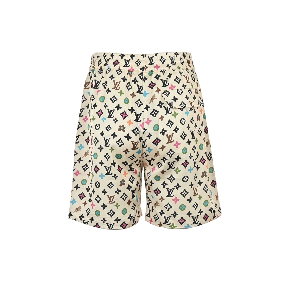 Louis Vuitton Monogram printed silk shorts