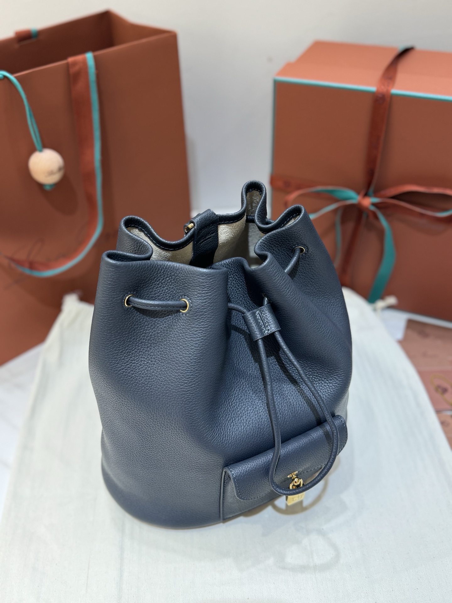 Loro Piana Extra Drawstring Backpack