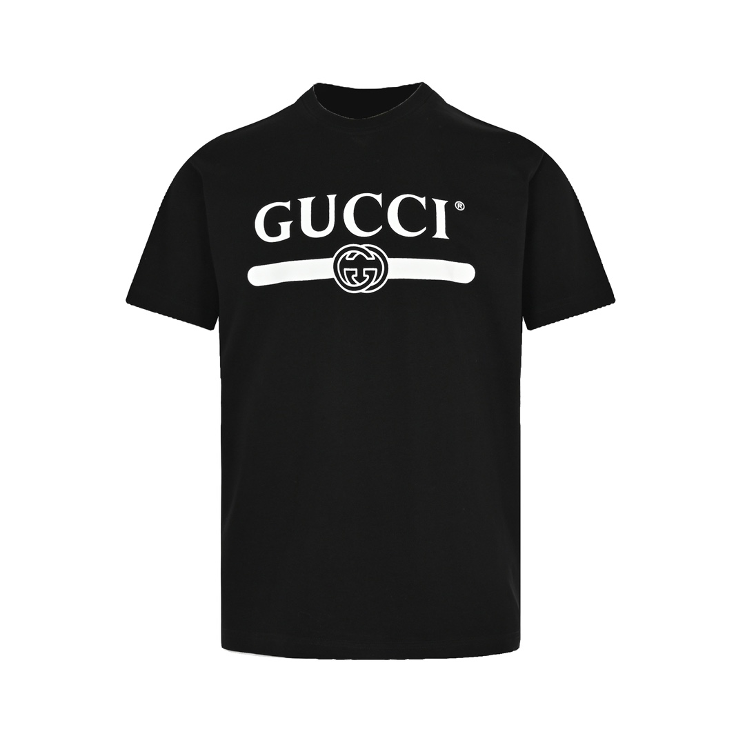 Gucci classic double G belt print short sleeves