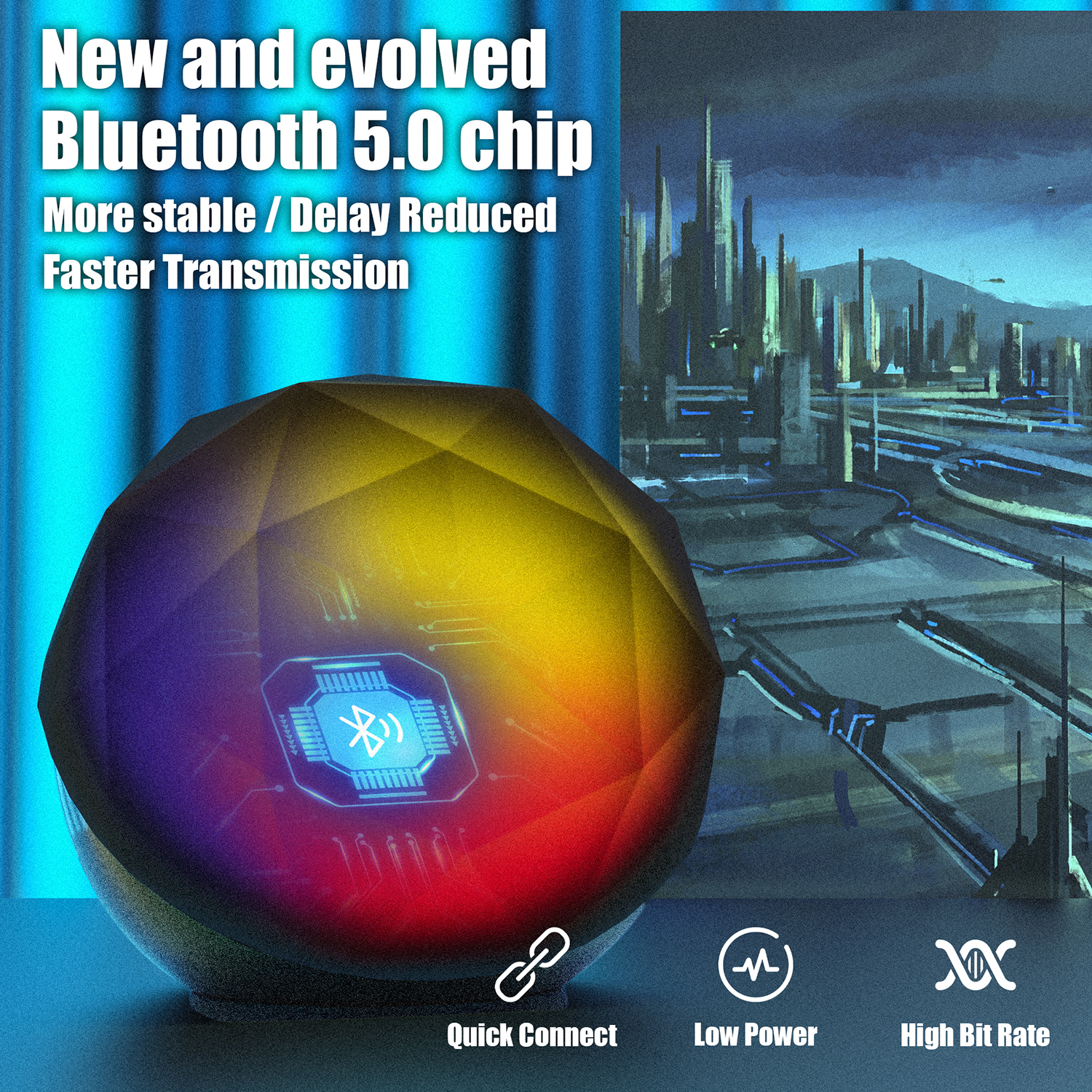crystal ball speaker bluetooth