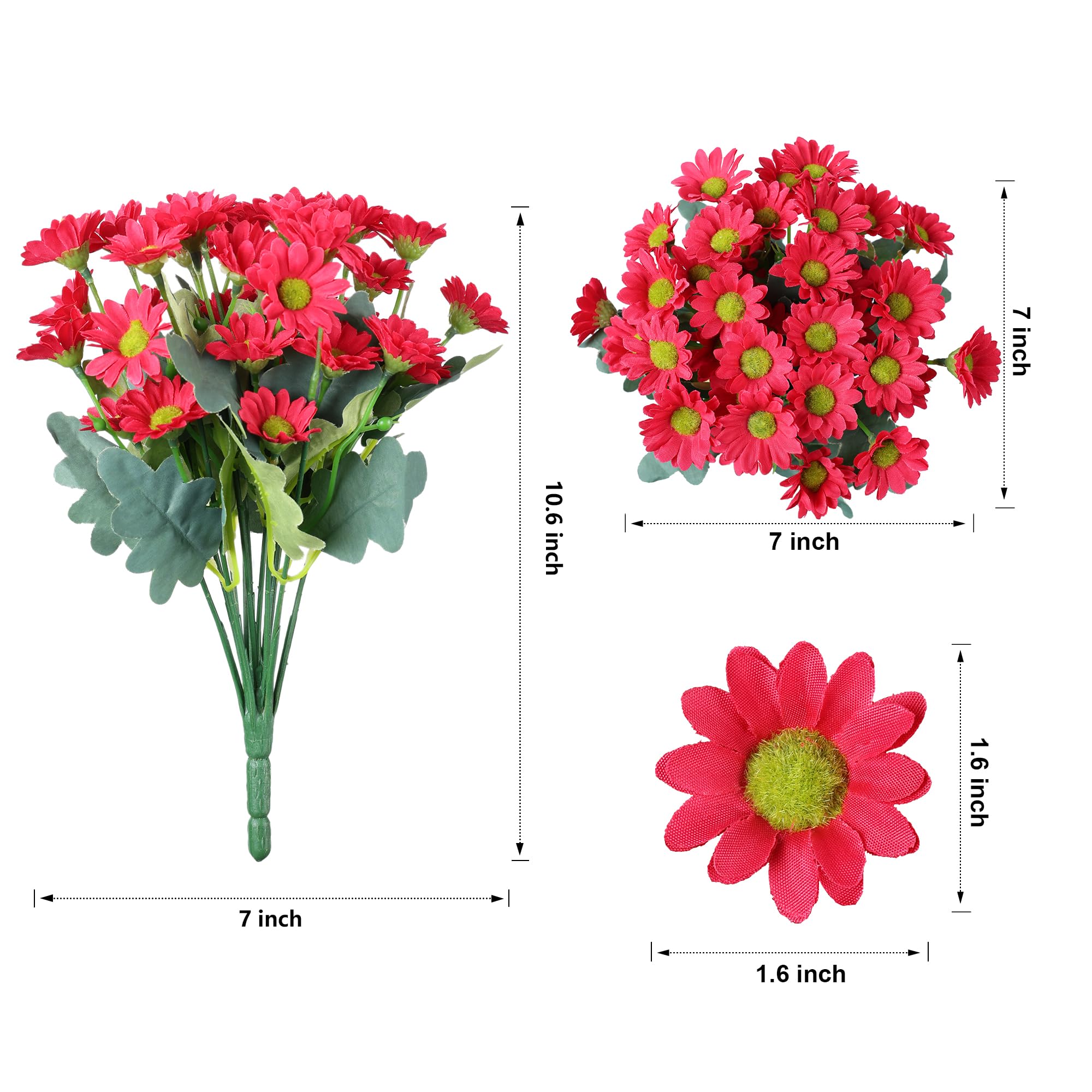 🏆Flash Sale⚡Artificial Outdoor Indoor Fall Flowers - UV resistant, Waterproof, Windproof