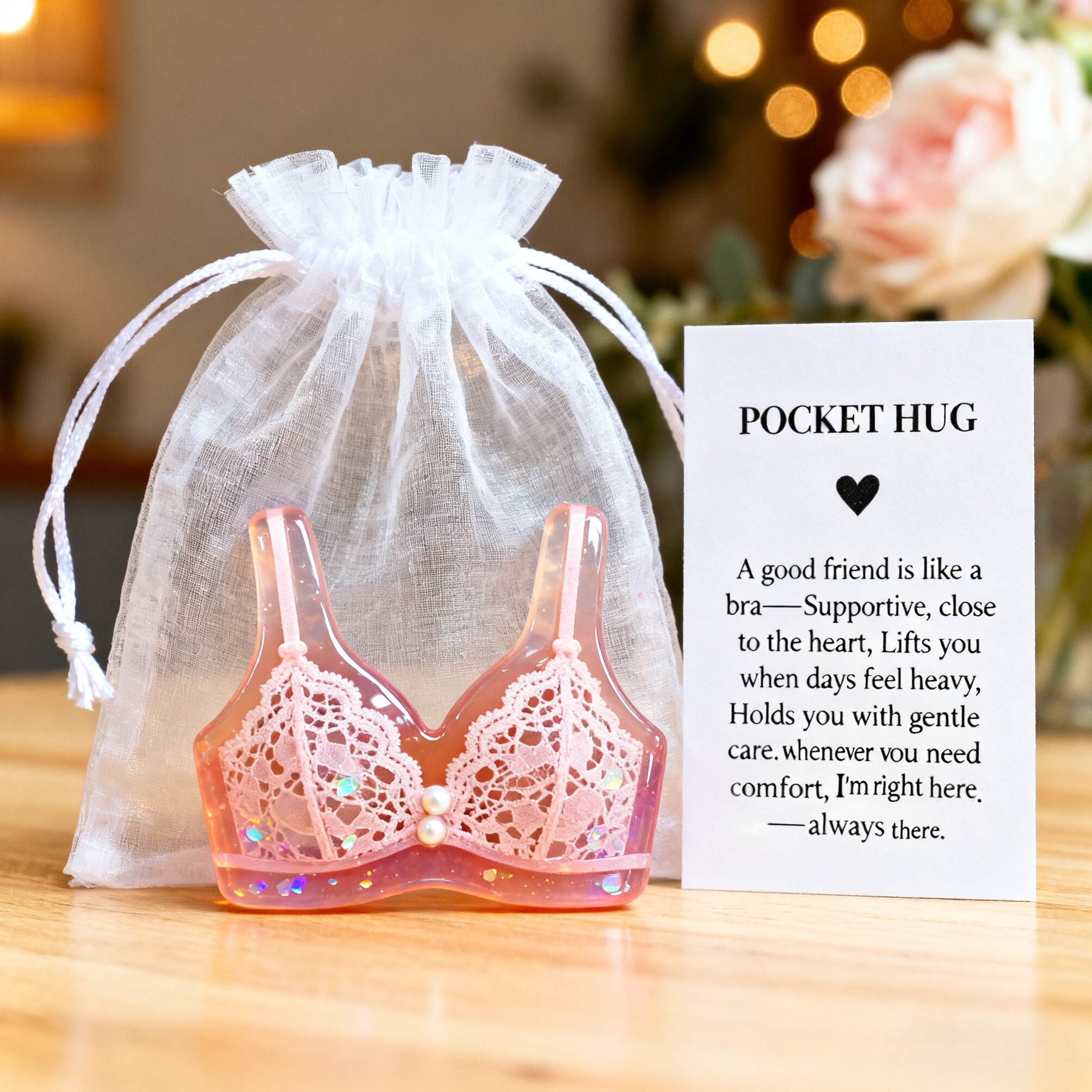 Pocket Hug for Sisters – A Good Friends Are Like a Bra