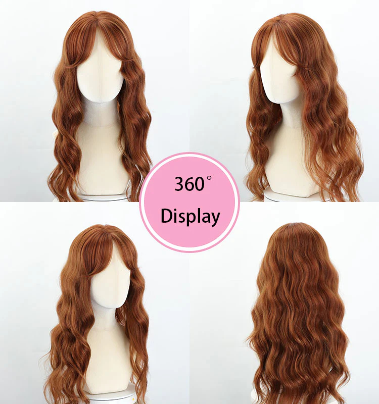 Long Curly Wig With Auburn Glow
