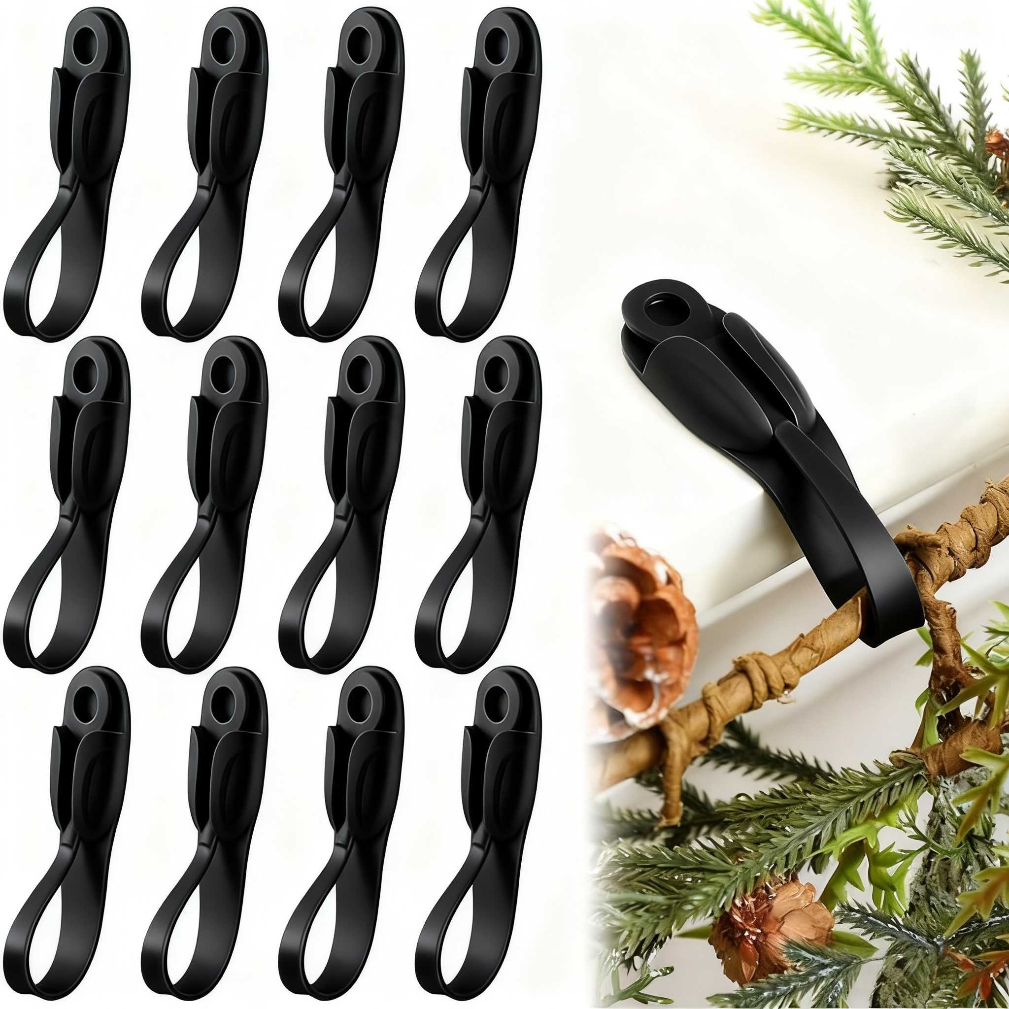 🎄2025 Christmas On Sale✨6 PCS Christmas Silicone Garland Hangers