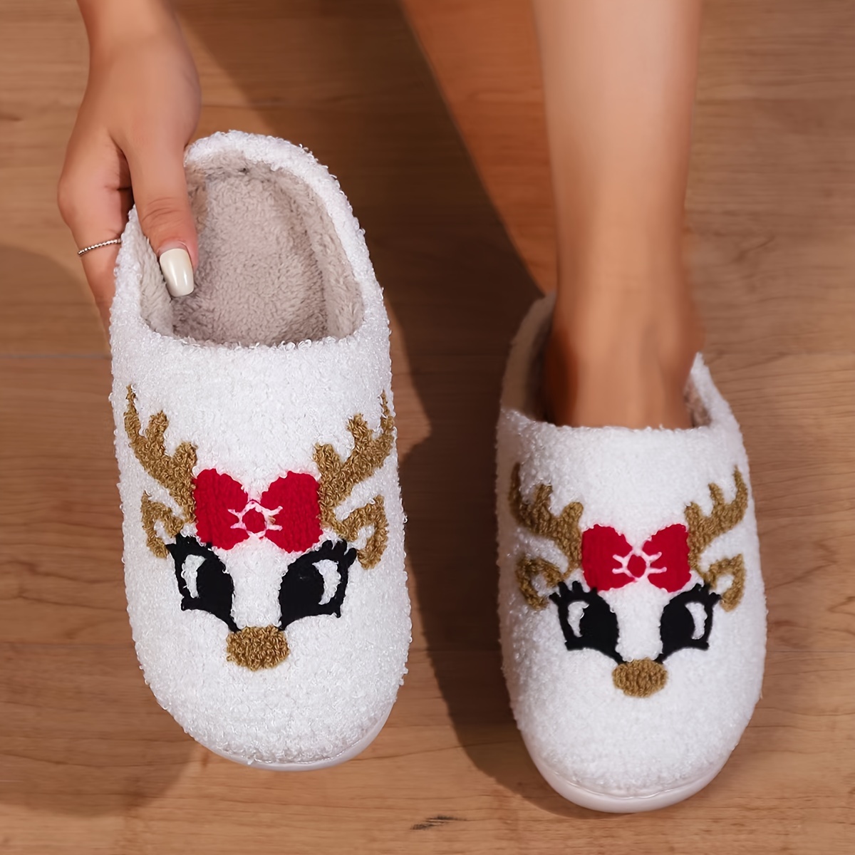 🎄Early Christmas Sale 49% OFF🎄Fuzzy Cartoon Christmas Slippers