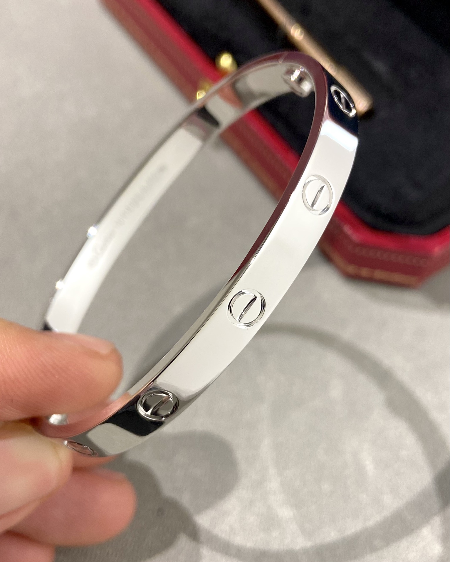 Cartier wide diamond-free bracelet