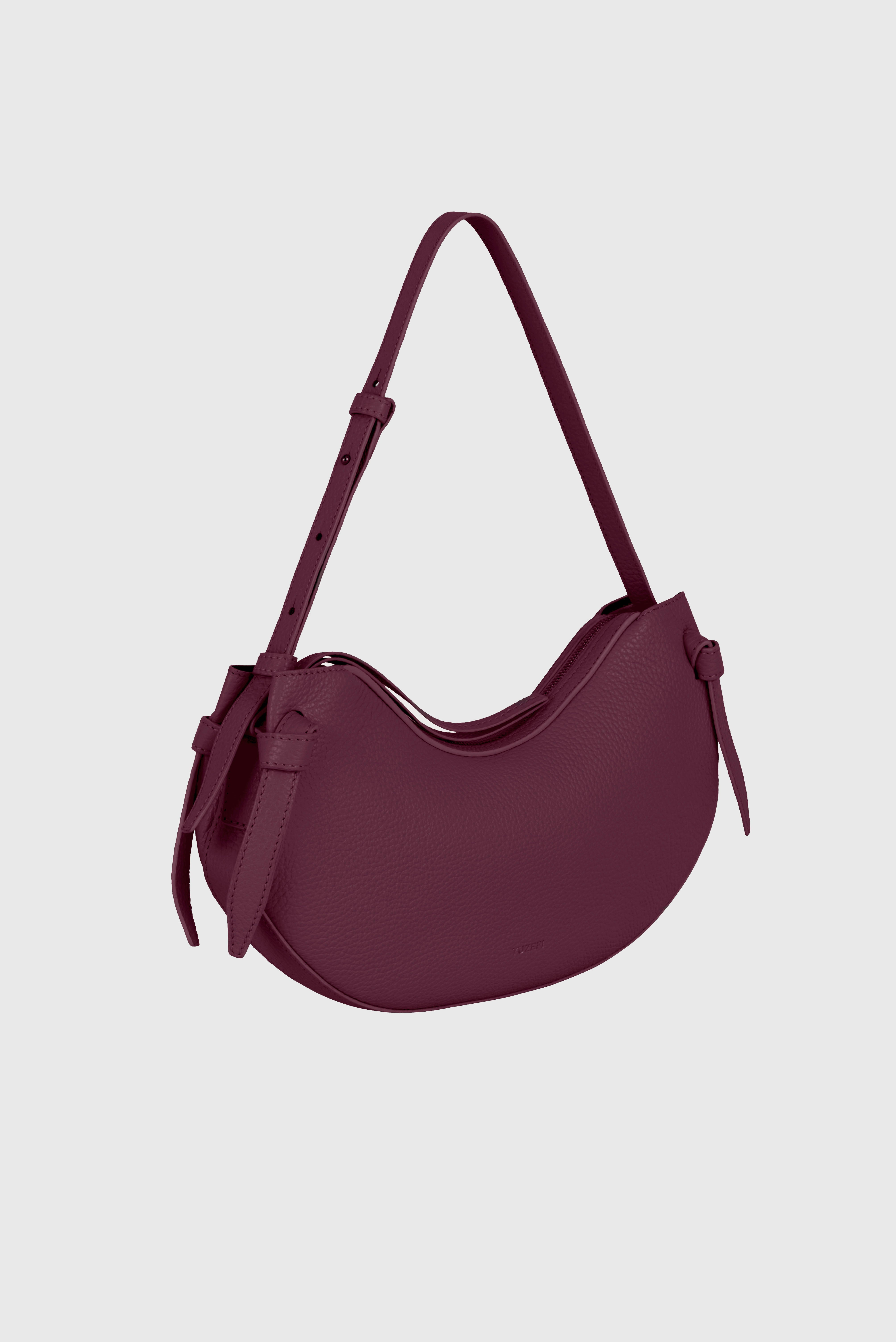 FORTUNE COOKIE - WINE PEBBLE GRAINED LEATHER