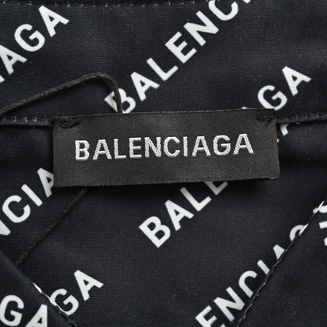 Balenciaga 24ss full print barrage short sleeve shirt