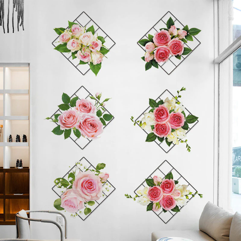 🔥Last Day Promotion-50% OFF🔥12*13inch 3D Plant/Flower Wall Sticker-(1Sets / 5 Pattern)-BUY 4 Sets GET 20% OFF & FREE SHIPPING