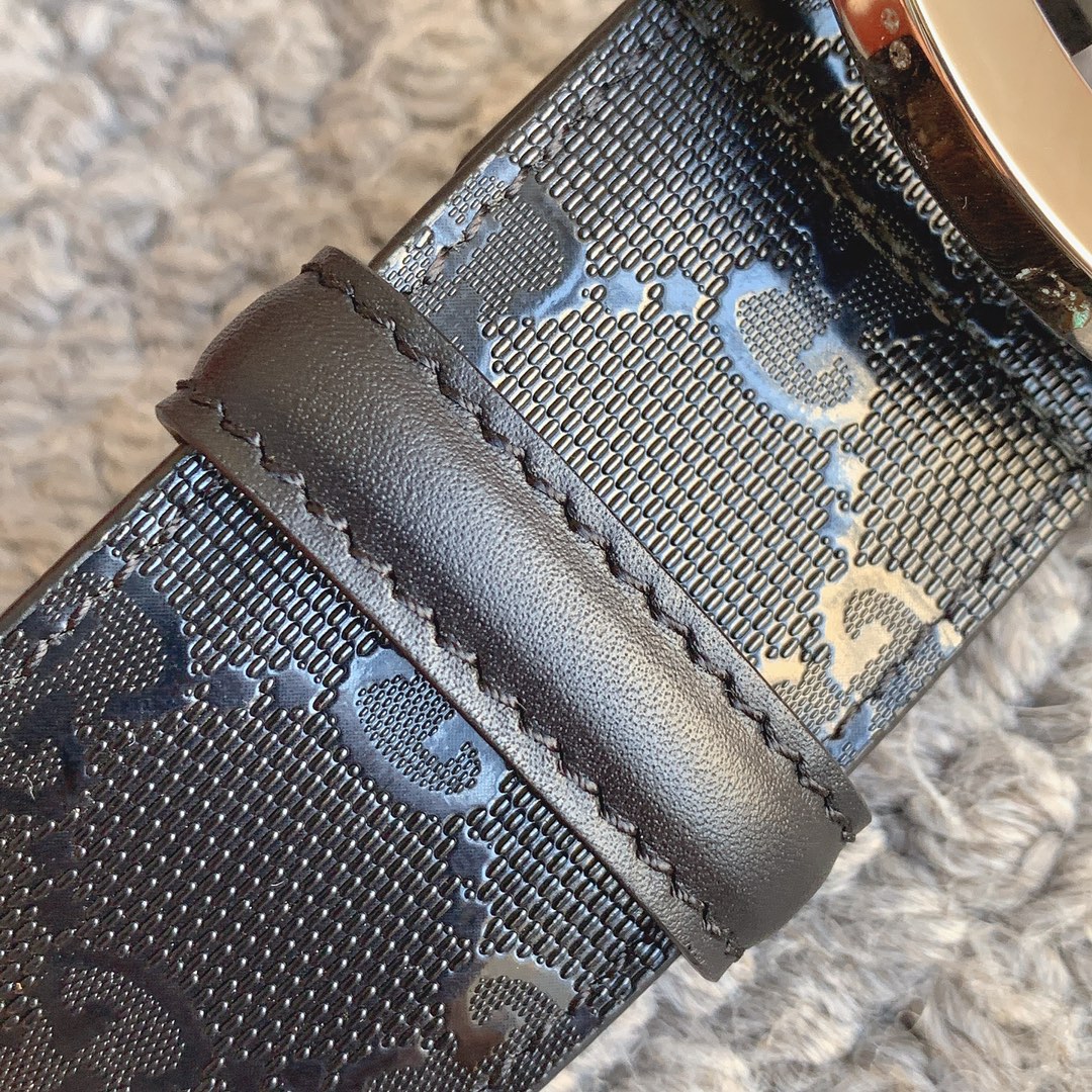 Gucci Marmont printed leather belt 4.0cm wide