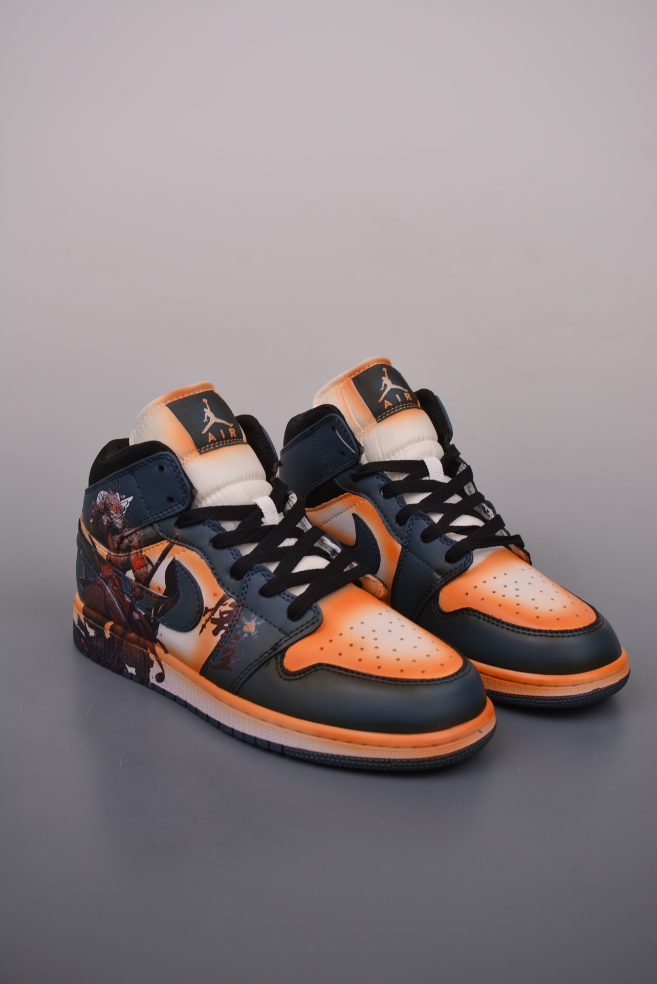 Air Jordan 1 Mid Monkey King Black Goku