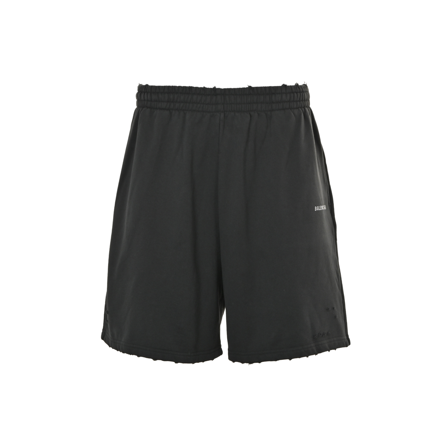 Balenciaga rhinestone logo shorts