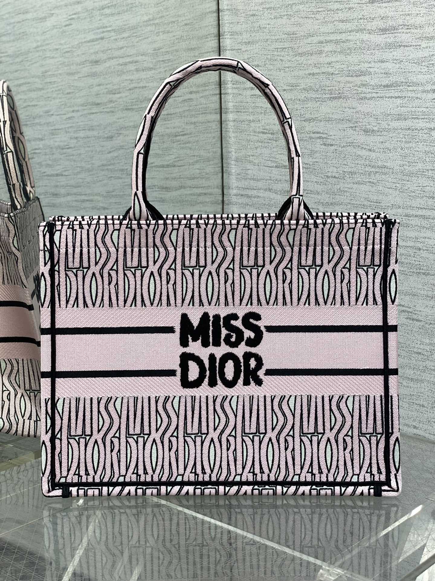 Dior Miss Embroidered Tote Shopping Bag