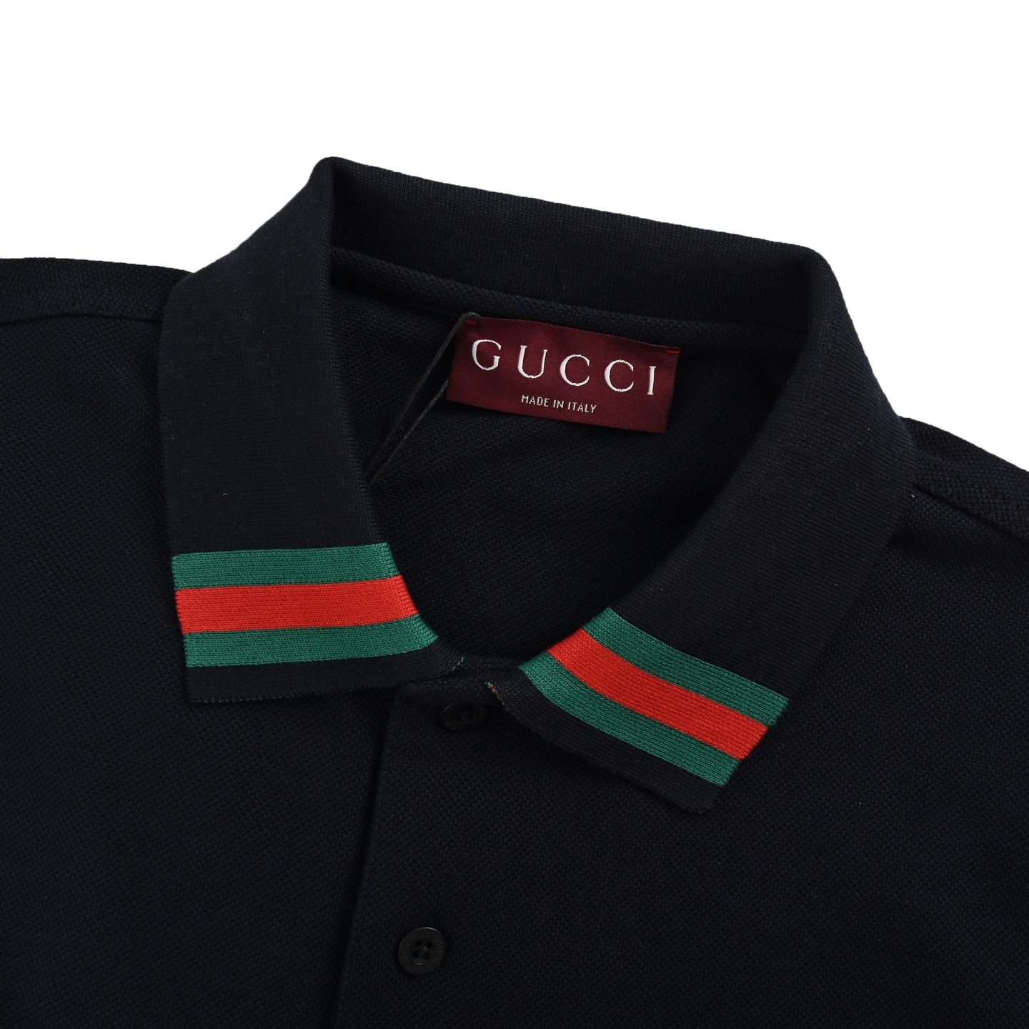 Gucci 25SS Collar Paneled Contrast Color Polo Short Sleeve