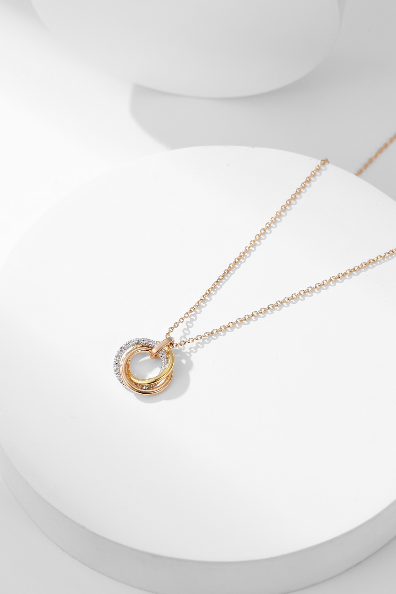 Cartier small diamond trinity necklace