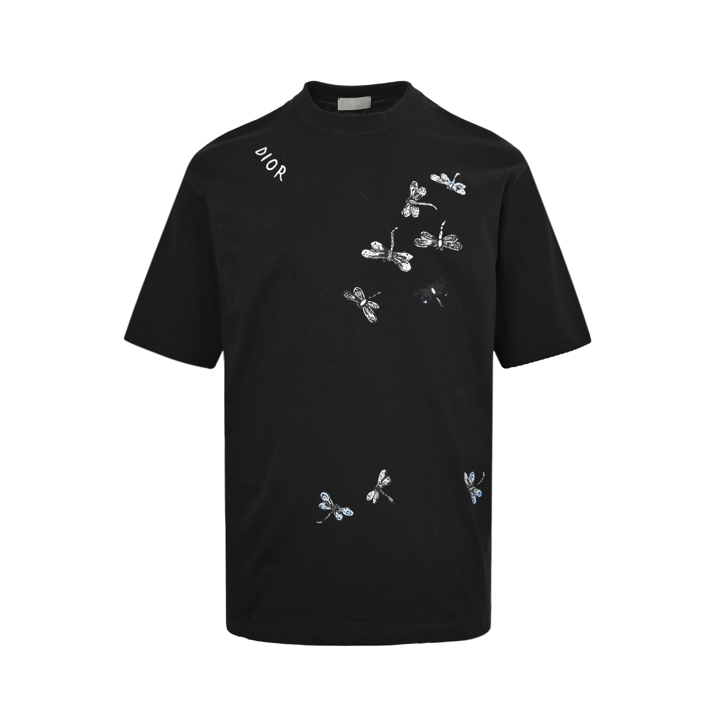 Dior 25ss dragonfly print short sleeve
