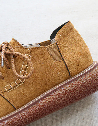 Round Head Suede Comfortable Wedge Boots