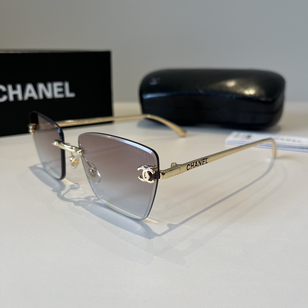 Chanel rimless sunglasses