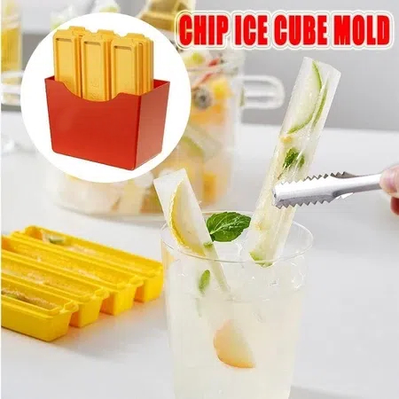 🍟🧊French Fries Silicone Ice Cube Mold☀️☀️ (a must-have in summer)
