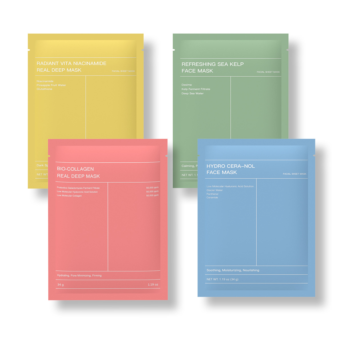 Bio-collagen mask hydrogel moisturizing and firming can deeply soothe the skin