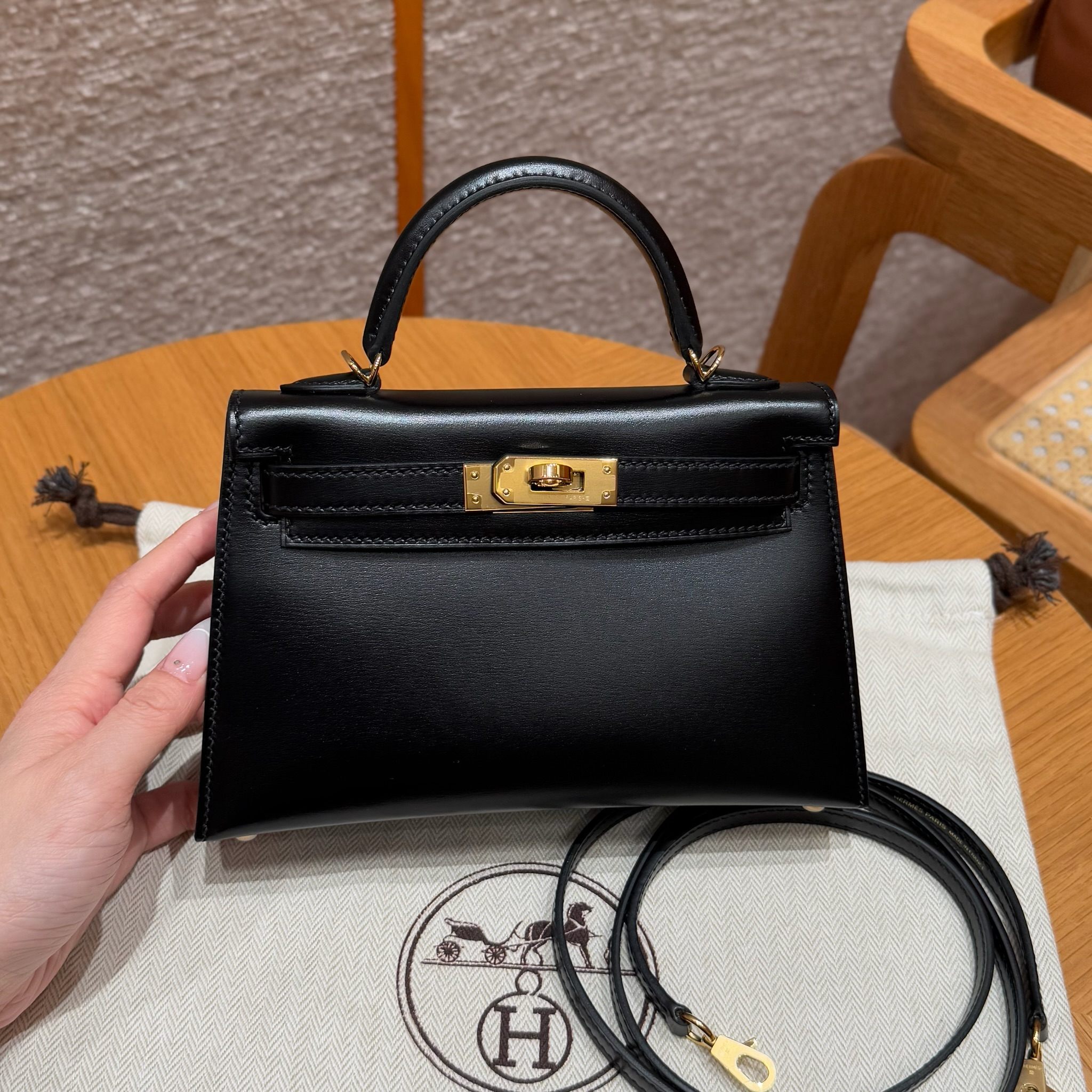 Hermes mini kelly 89Nior handbag (handmade to order)