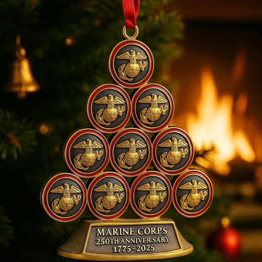 Marine Corps 250th Anniversary Christmas Ornament