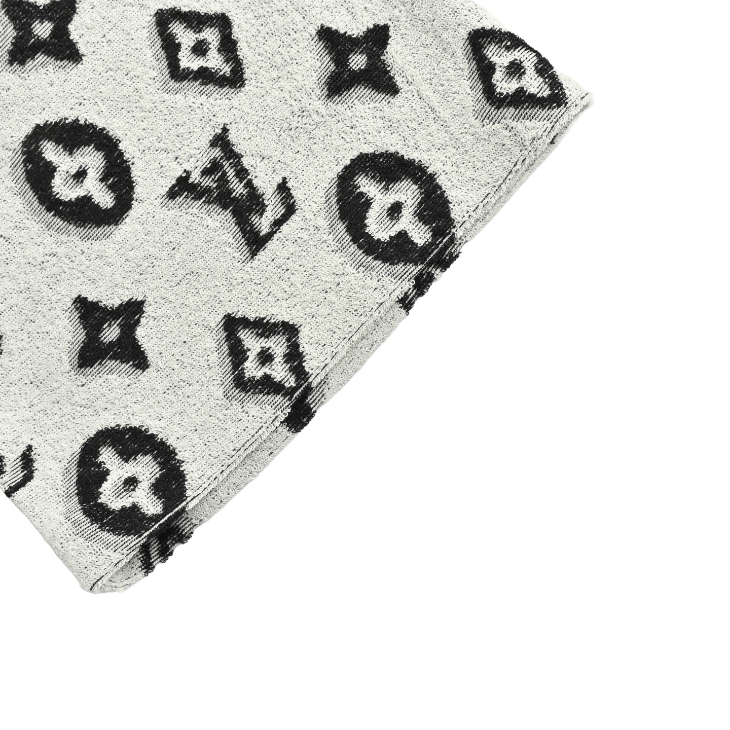 Louis Vuitton 25ss all-over monogram logo jacquard towel short-sleeved shirt