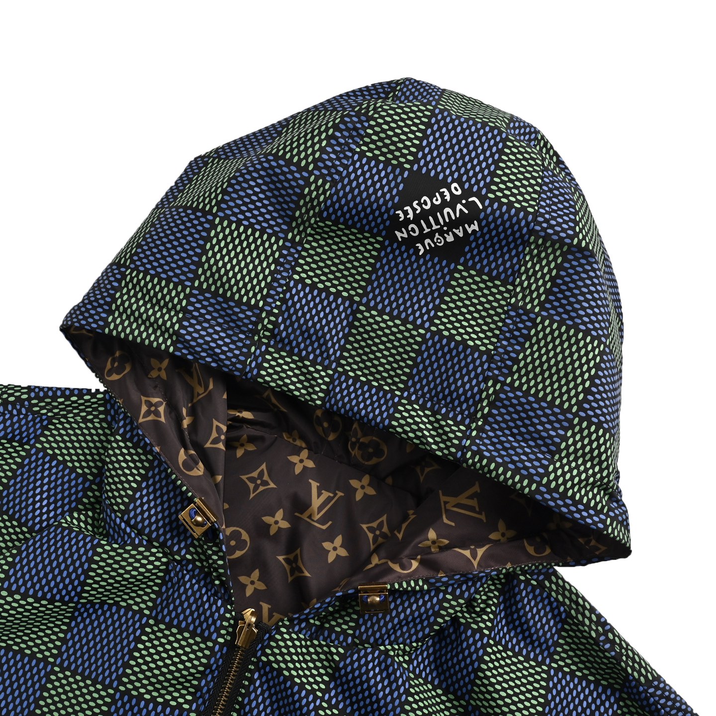 Louis Vuitton 25ss small airplane zipper monogram checkerboard double-faced jacket