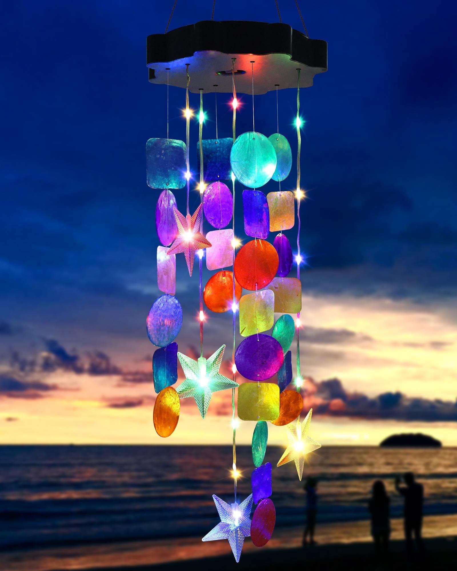 🔥HOT SALE 50% OFF🔥Solar Wind Chimes Colorful Shells Lights