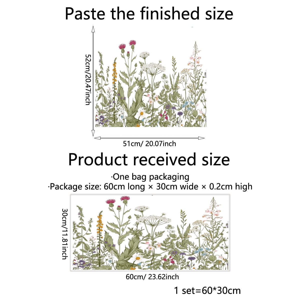 Colorful Floral Bouquet Window Sticker