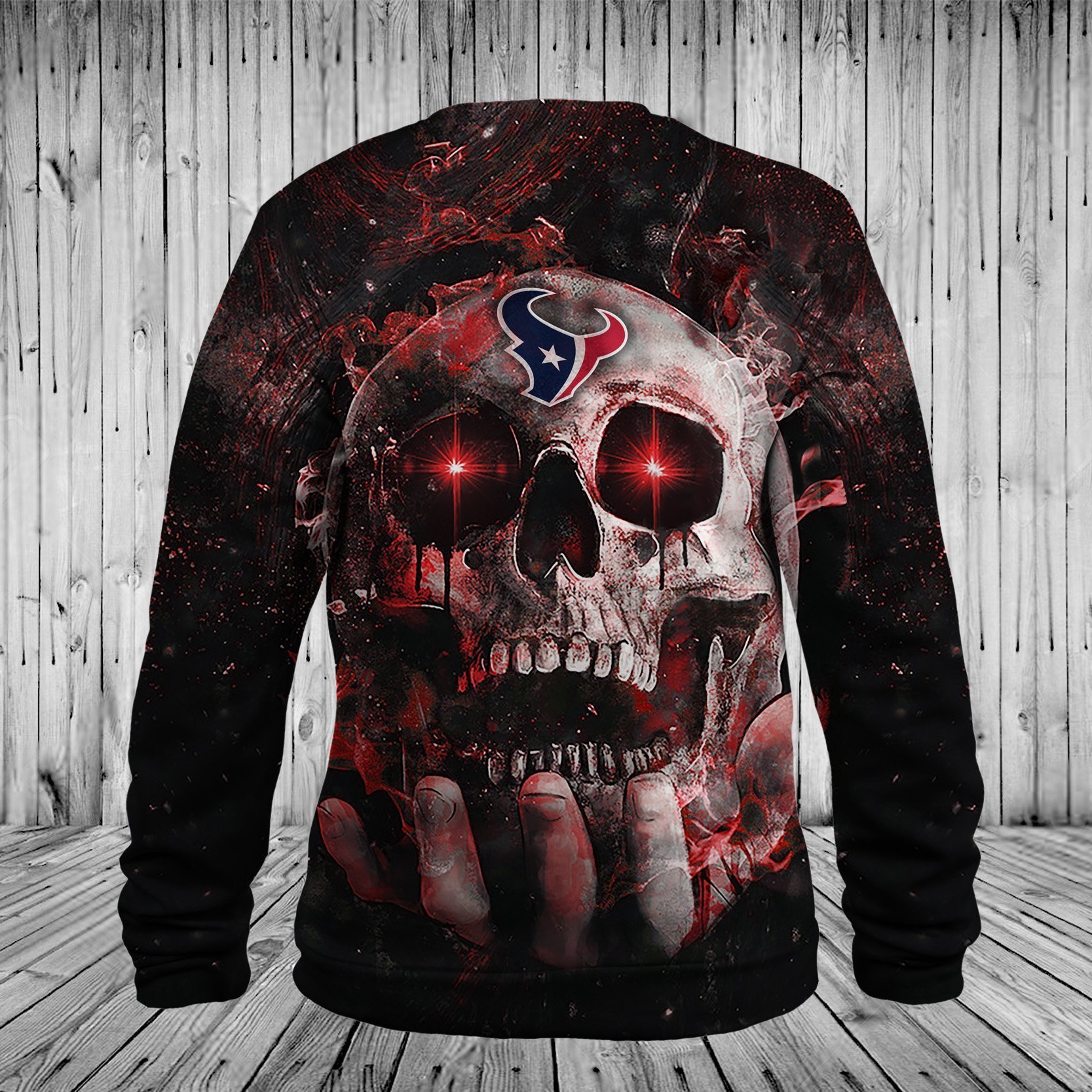TEXANS HOODIE 3D SKULL 78