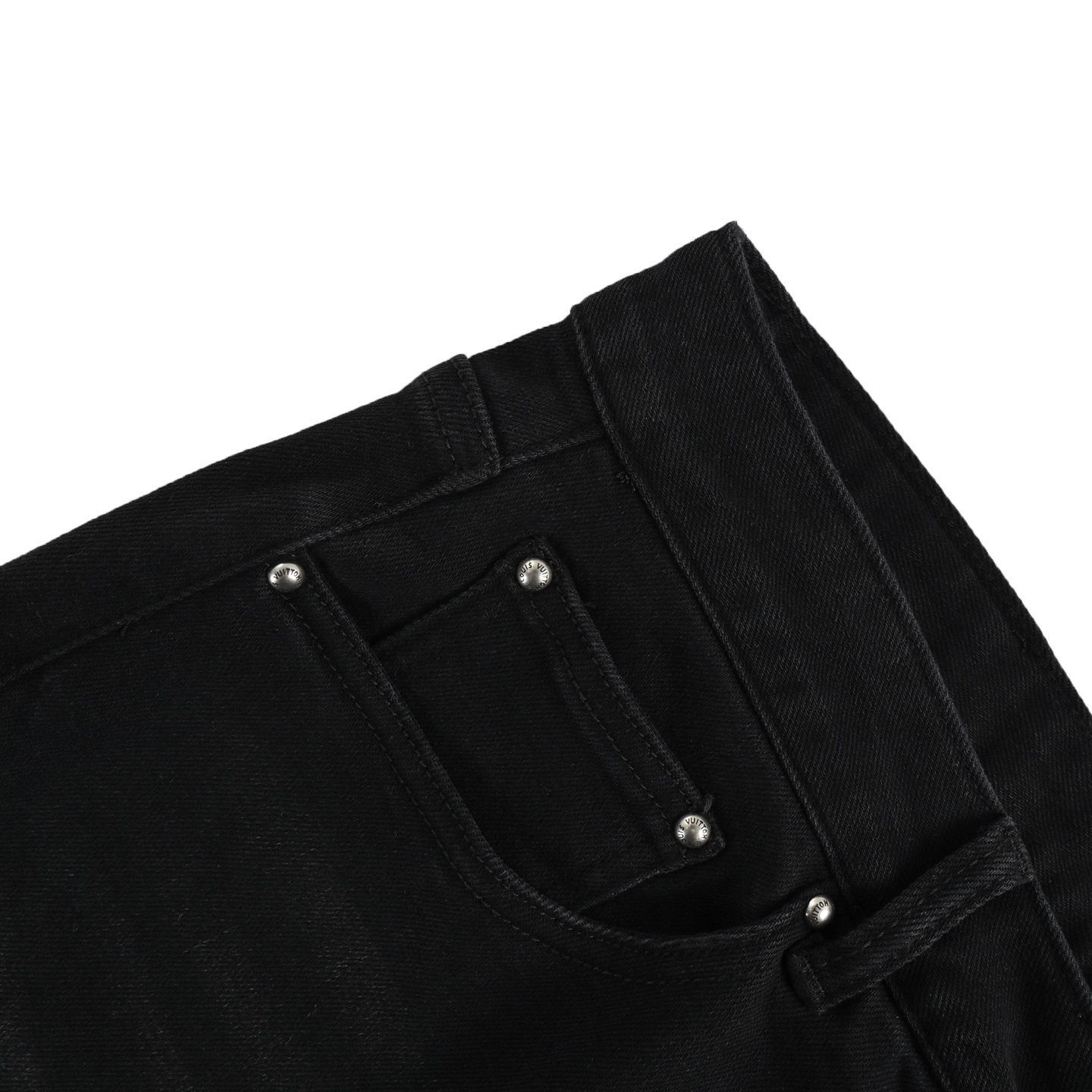 Louis Vuitton Jeans with Monochrome Embroidery on Back Pockets