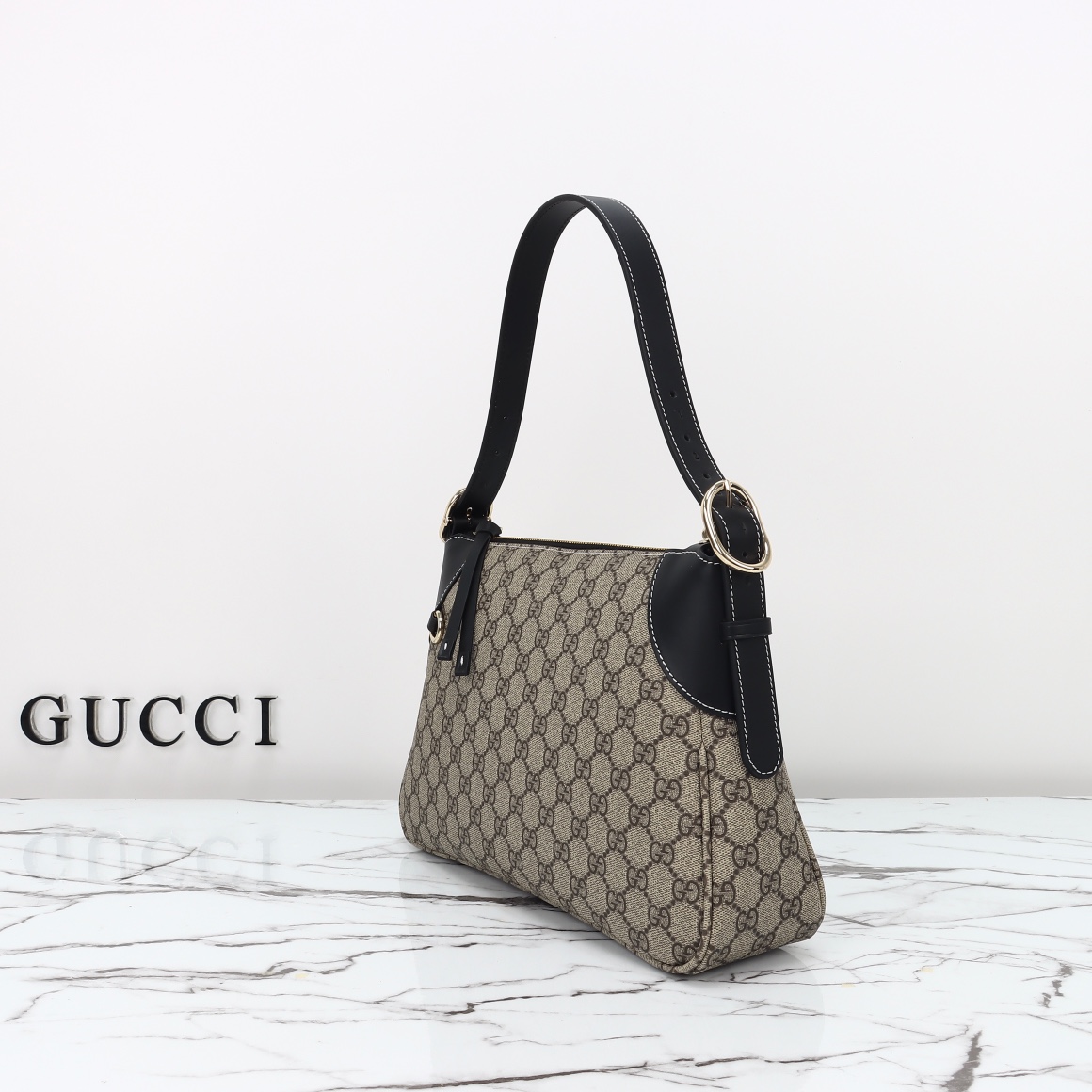 Gucci GG Emblem Medium Shoulder Bag 815216 FAD6L 9741