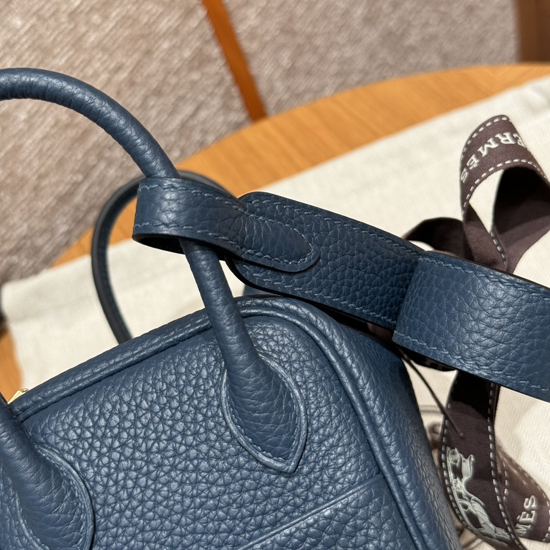 Hermès Lindy 7PBlue presse bag (handmade to order)