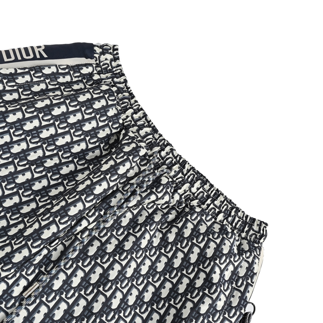 Dior 23ss monogram ribbon shorts