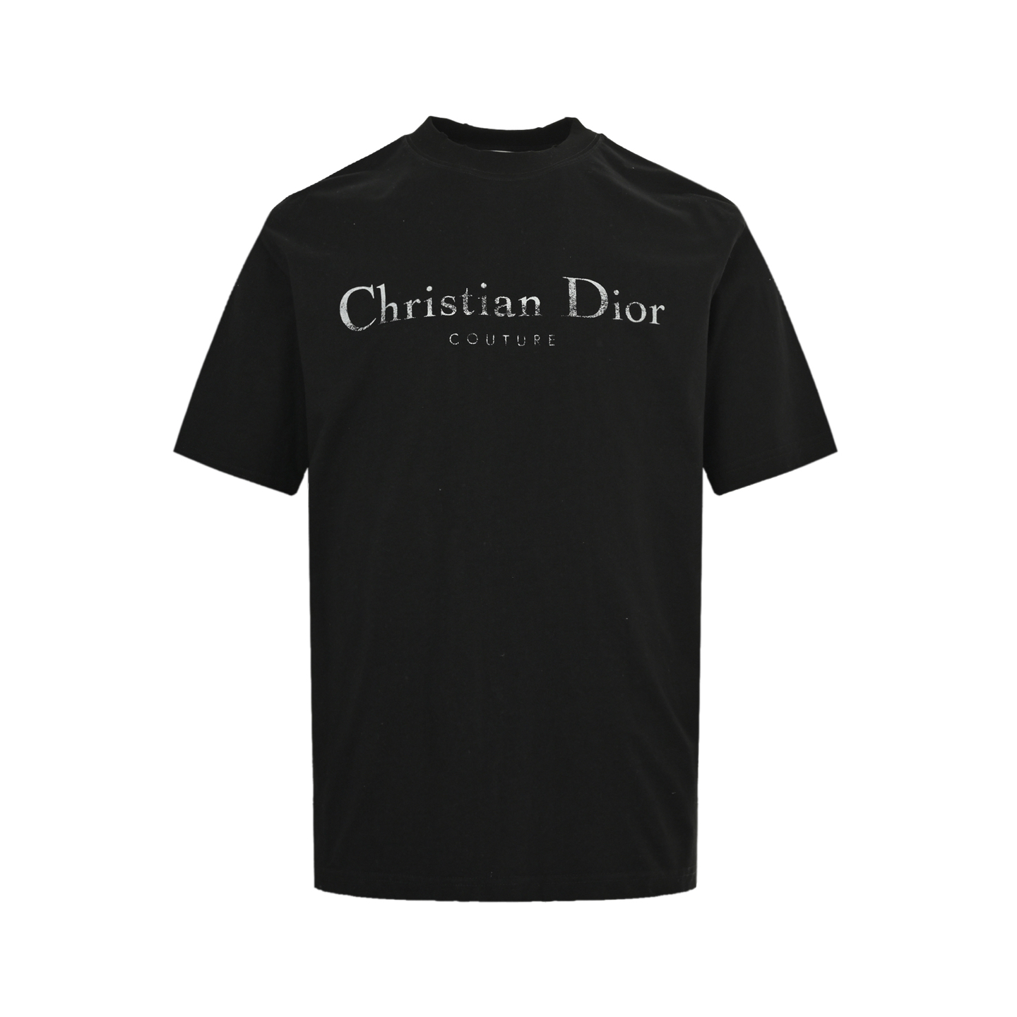 Dior 25ss chest mottled CD letter print hole short sleeve